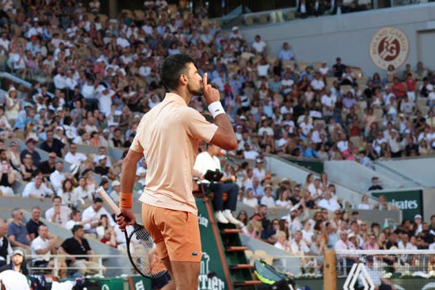 TENNIS : Roland Garros 2026 - 27 05 2026 Valentin Royer (FRA) Vs Novak Djokovic (SRB) ParisFrance  Copyright: xMichaelxBaucherx