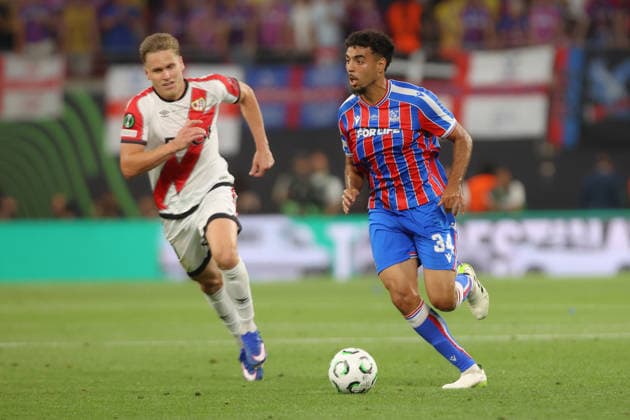 27.05.2026, xtgx, Fussball UEFA Conference League Finale 2026, Crystal Palace - Rayo Vallecano v.l. Chadi Riad (Crystal Palace) (UEFA REGULATIONS PROHIBIT ANY USE OF PHOTOGRAPHS as IMAGE SEQUENCES and or QUASI-VIDEO) Red Bull Arena