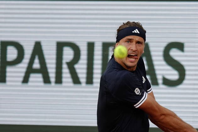 French Open - Alexander Zverev (GER) during at the 2026 Roland-Garros tournament in Paris, FRANCE, on May 27 - 2026 Copyright: AntonioxBorga