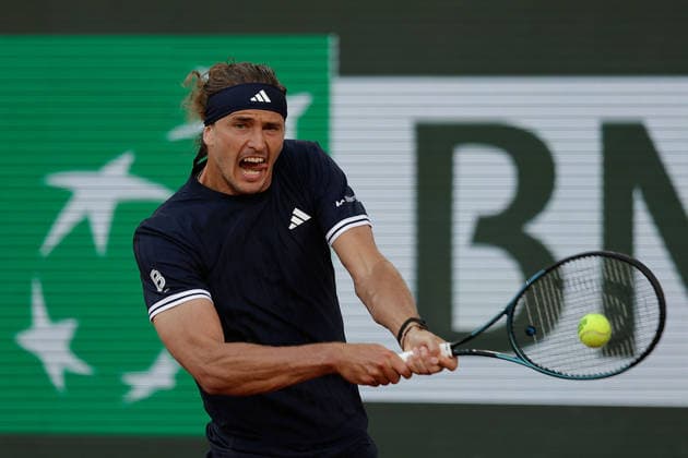French Open - Alexander Zverev (GER) during at the 2026 Roland-Garros tournament in Paris, FRANCE, on May 27 - 2026 Copyright: AntonioxBorga