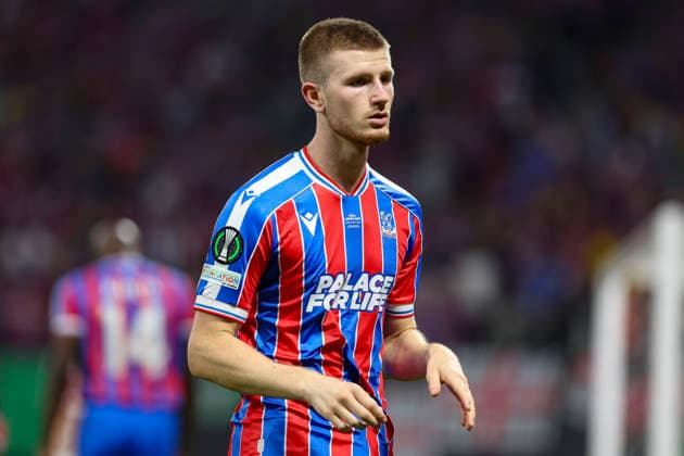 27.05.2026, EUR, Fussball, Herren, Conference League Finale, Saison 2025 2026, Crytsal Palace F.C. - Rayo Vallecano de Madrid Adam Wharton (Crystal Palace, 20) schaut Leipzig Leipzig Stadium Sachsen Deutschland Copyright: xAdrianxSchlüterx
