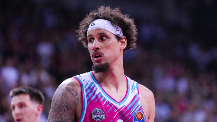 27.05.2026, xydrx, Basketball, easyCredit Basketball Bundesliga, Playoffs, Viertelfinale Spiel 5, Telekom Baskets Bonn - Fitness First Würzburg Baskets, Telekom Dome Bonn: Michael Kessens (Telekom Baskets Bonn, 6) Copyright: HMBxMedia YannisxDreimann