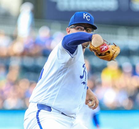 MAY 27, 2026: Kansas City Royals starting pitcher Noah Cameron (65) warms up before the game against the New York Yankees at Kauffman Stadium in Kansas City, MO. CSM Kansas City United States - ZUMAc04_ 20260527_zma_c04_014 Copyright: xRomanxPunox