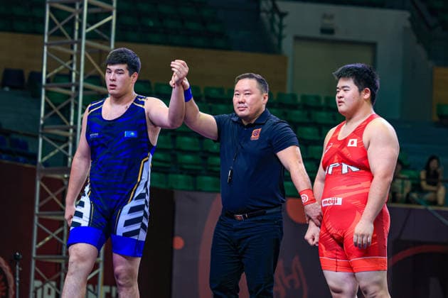 U17, U 17 Wrestling Asian Championships 110kg GR - Arystan Temergali (KAZ) df. Shinta Yoshida (JPN)