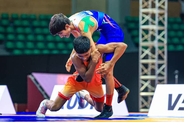 U17, U 17 Wrestling Asian Championships 45kg GR - Armin Amin Esmaeili (IRI) df. Sachin Kallappa Shirole (IND)