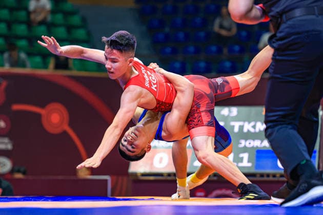 U17, U 17 Wrestling Asian Championships 51kg GR - Arsen Maksatbekovich Sharapov (KGZ) df. Rejep Jorayev (TKM)