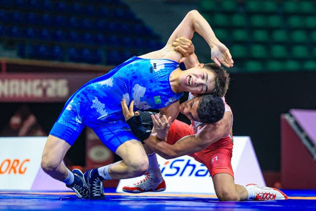 U17, U 17 Wrestling Asian Championships 51kg GR - Kuanyshbek Zhangazhol (KAZ) df. Ahmad Mohammad Badraddini (IRI)