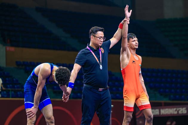 U17, U 17 Wrestling Asian Championships 55kg GR - Hariom Hariom (IND) df. Adam Wajeeh J Abu Fare (JOR)