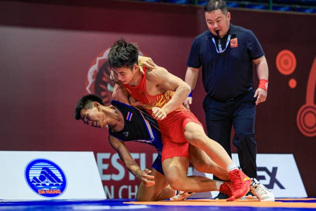 U17, U 17 Wrestling Asian Championships 60kg GR - Wenshuo Fan (CHN) df. Chiraphat Khunrot (THA)