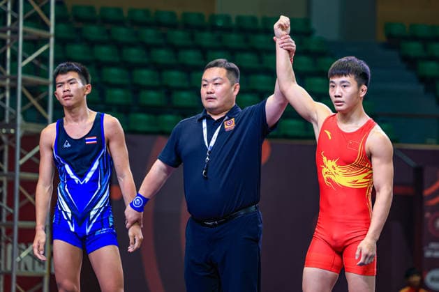 U17, U 17 Wrestling Asian Championships 60kg GR - Wenshuo Fan (CHN) df. Chiraphat Khunrot (THA)