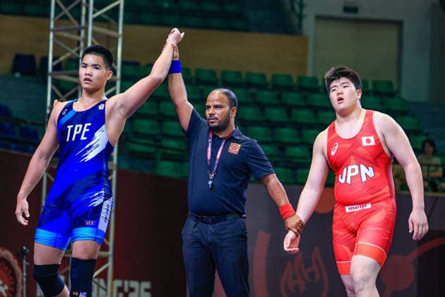 U17, U 17 Wrestling Asian Championships 92kg GR - Cheng En Wu (TPE) df. Sarito Kamenaga (JPN)