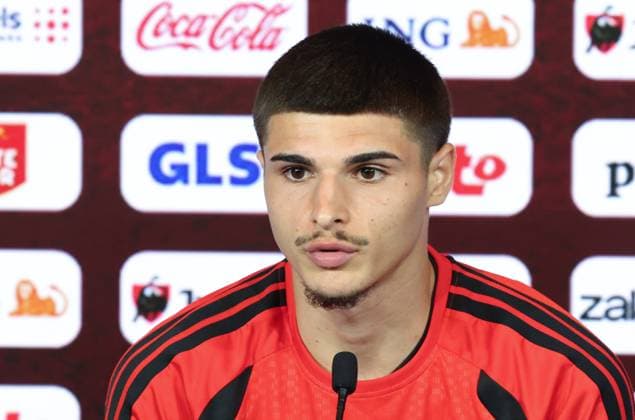 Belgium s Matias Fernandez-Pardo pictured during a press conference, PK, Pressekonferenz of Belgian national soccer team Red Devils to announce a new player for the 2026 FIFA World Cup, WM, Weltmeisterschaft, Fussball at the Proximus Basecamp in Tubize, on Thursday 28 May 2026. The 2026 FIFA World Cup will take place in the United States, Mexico, and Canada from 11 06 to 19 07. BRUNOxFAHY  x175260354x
