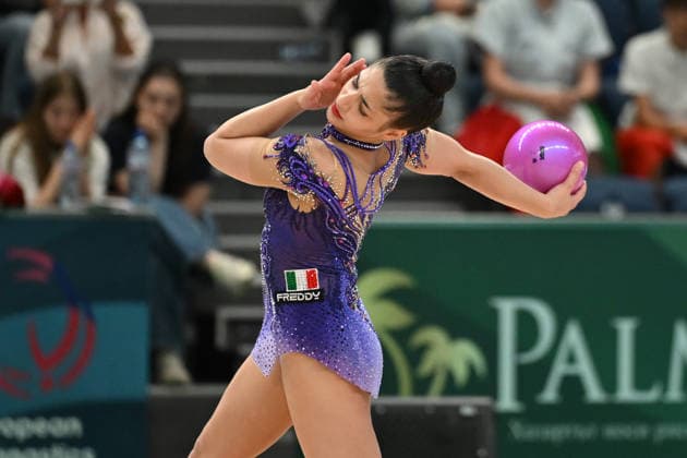 IPA85138703 - RAFFAELI Sofia (ITA) during European Championships in Rhythmic gymnastics, Rhythmische Sportgymnastik, RSG Gymnastics in Varna, Bulgaria, May 28 2026  Copyright: xFilippoxTomasi IPAxSportx xx 85138703