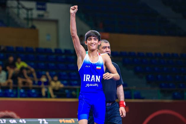 U17, U 17 Wrestling Asian Championships 45kg GR - Armin Amin Esmaeili (IRI)