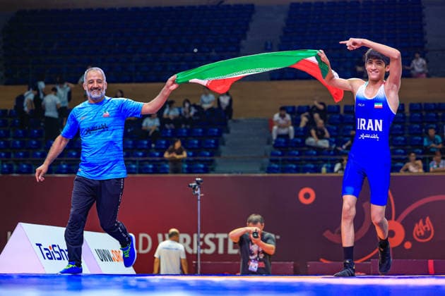 U17, U 17 Wrestling Asian Championships 45kg GR - Armin Amin Esmaeili (IRI)