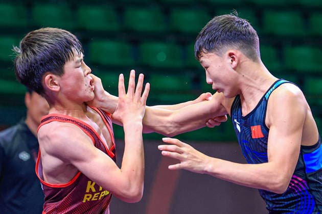 U17, U 17 Wrestling Asian Championships 45kg GR - Arsen Malikovich Asankulov (KGZ) df. Jiawudati Ye Erxiate (CHN)
