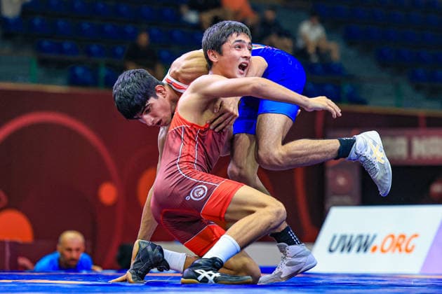 U17, U 17 Wrestling Asian Championships 48kg GR - Ali Morteza Esmaeili Leivesi (IRI) df. Javokhir Sharifboev (UZB)
