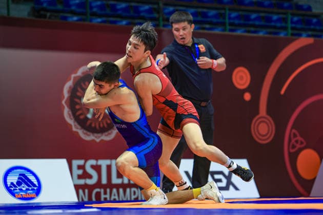 U17, U 17 Wrestling Asian Championships 51kg GR - Donghyeon Kim (KOR) df. Rejep Jorayev (TKM)