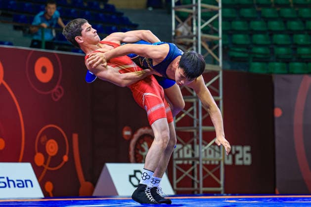 U17, U 17 Wrestling Asian Championships 55kg GR - Asilbek Karimov (UZB) df. Diyar Amanali (KAZ)