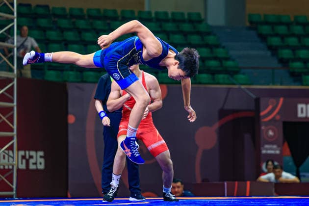 U17, U 17 Wrestling Asian Championships 55kg GR - Asilbek Karimov (UZB) df. Diyar Amanali (KAZ)