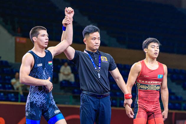 U17, U 17 Wrestling Asian Championships 60kg GR - Makhdi Barotov (TJK) df. Yeskendir Baurzhan (KAZ)