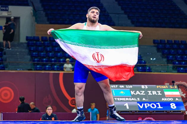 U17, U 17 Wrestling Asian Championships 110kg GR - Aliakbar Ali Akoo (IRI)
