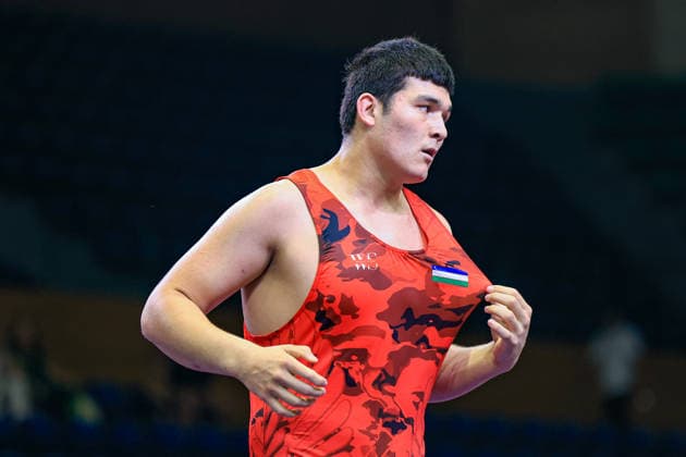 U17, U 17 Wrestling Asian Championships 110kg GR - Shokhjakhon Ilkhomov (UZB)