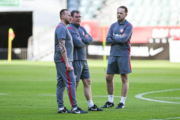 28.05.2026 Wroclaw Konferencja prasowa i trening reprezentacji Polski w pilce noÅ¼nej - press conference, PK, Pressekonferenz and of the Poland national football team and training session during the national camp. Persons shown: Jan Urban fot. Antoni Dec Arena Akcji NEWSPIX.PL --- newspix.pl POLAND OUT!