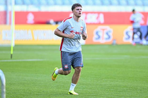 28.05.2026 Wroclaw Konferencja prasowa i trening reprezentacji Polski w pilce noÅ¼nej - press conference, PK, Pressekonferenz and of the Poland national football team and training session during the national camp. Persons shown: Oskar Pietuszewski fot. Antoni Dec Arena Akcji NEWSPIX.PL --- newspix.pl POLAND OUT!