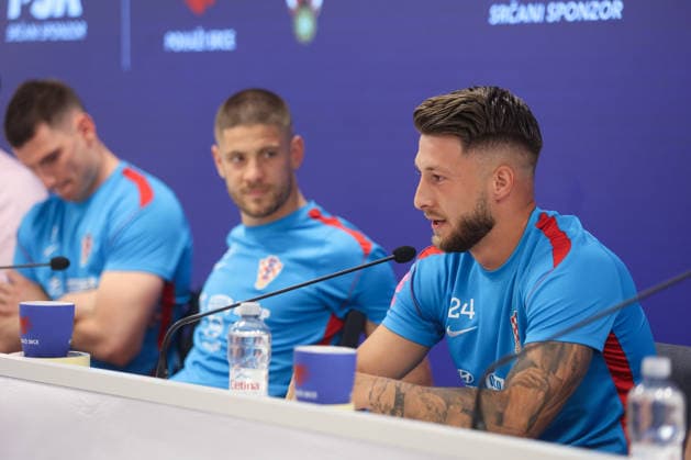 Croatia national football team press conference, PK, Pressekonferenz Marco Pasalic speaks during a Croatia national football team press conference at the Rujevica Stadium in Rijeka, Croatia, on May 28, 2026, ahead of friendly matches against Belgium and Slovenia as part of the team s pre-World Cup training.  NelxPavletic PIXSELL