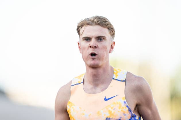 260528 Tobias Gronstad of Norway competes in men™s 800 meter during the Trond Mohn Games on May 28, 2026 in Bergen. Photo: Marius Simensen BILDBYRAN COP 238 MM0068 athletics bbeng friidrett friidrott norge norway trond mohn games Copyright: MARIUSxSIMENSEN BB260528ZQ015