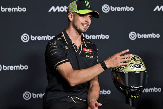 MOTORI - MotoGP - Italian Grand Prix - press conference, PK, Pressekonferenz and Riders track familiarization Photo by IPA ABACAPRESS.COM85144061 - Italian rider Fabio Di Giannantonio of Pertamina Enduro VR46 Racing Team with his special helmet during Gran Premio d Italia - Press conference and Riders track familiarization, MotoGP World Championship, WM, Weltmeisterschaft in Mugello, Italy, May 28 2026 Mugello Italy  Copyright: xIPAxSport ABACAx