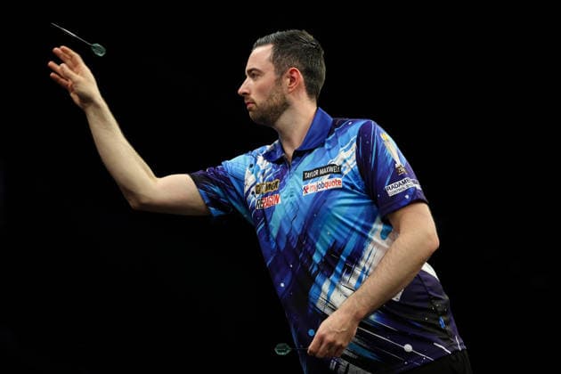RECORD DATE NOT STATED 28th May 2026, The 02 Arena, London, England; 2026 PDC Bet MGM Premier League Darts Final; Luke Humphries in action on the oche during his match against Jonny Clayton HenningxvonxJagow