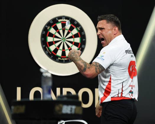 2026 BetMGM Premier League Darts, Final, London Gerwyn Price reacts in his semi-final match against Luke Littler during the 2026 BetMGM Premier League Darts Final at The O2 Arena, London, England on 28 May 2026 Credit: Ian Stephen Every Second Media Editorial use only. All images are copyright Every Second Media Limited. No images may be reproduced without prior permission. Copyright: xIMAGO EveryxSecondxMediax ESM-2016-0022 IanxStephenx xEveryxSecondxMediax