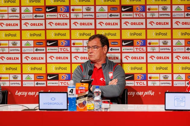 Jerzy Urban seen during official press conference, PK, Pressekonferenz of Poland National Football Team (Ernest Kolodziej Ball Raw Images) Wroclaw Tarczynski Arena Poland Copyright: xErnestxKolodziejx ernestkolodziej_poland_conference_2526_OL_4035