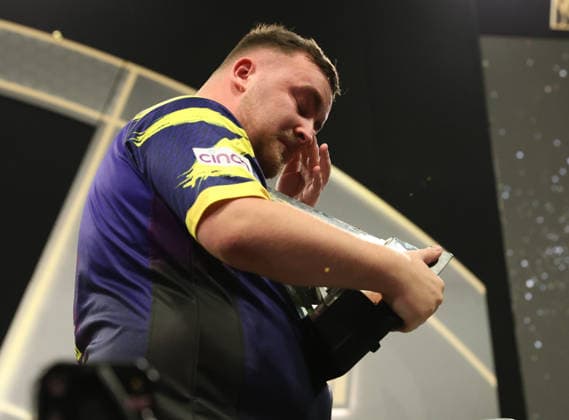 BetMGM Premier League Darts 28MAY26 Luke Littler during the BetMGM Premier League darts at the O2 Arena, London, UK on 28 May 2026. London O2 Arena London UK Editorial use only , Copyright: xChrisxSargeantx PSI-24296-0101