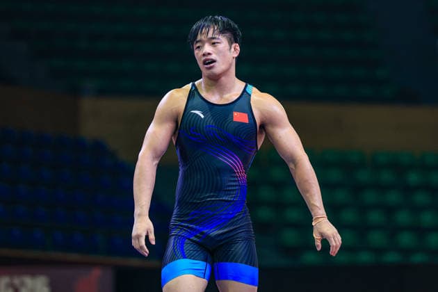 U17, U 17 Wrestling Asian Championships 80kg GR - Yujian Cheng (CHN)