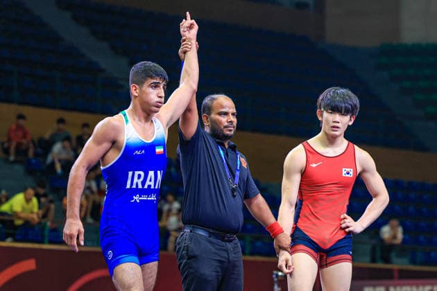 U17, U 17 Wrestling Asian Championships 65kg GR - Hamed Ali Dehghanzadeh (IRI) df. Gyuhyun Nam (KOR)