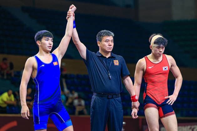 U17, U 17 Wrestling Asian Championships 71kg GR - Baiel Bakytbekovich Nuraliev (KGZ) df. Junho Oh (KOR)