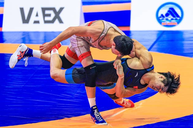 U17, U 17 Wrestling Asian Championships 80kg GR - Yujian Cheng (CHN) df. Muhammad Zainiddinzoda (TJK)
