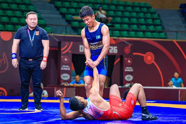 U17, U 17 Wrestling Asian Championships 65kg GR - Miras Makhambet (KAZ) df. Hamed Ali Dehghanzadeh (IRI)