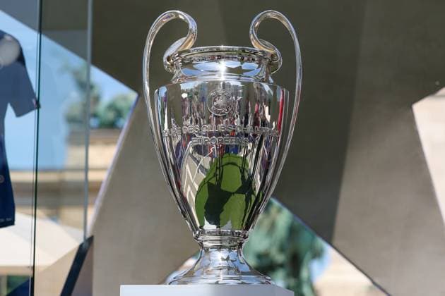 30.05.2026 - SOCCER - 2025-2026 UEFA Champions League final , Paris vs Arsenal The UEFA Champions League trophy displayed inside the fan zone ahead of the 2025-2026 UEFA Champions League Final between Paris and Arsenal in Budapest Budapest Puskas Arena ,Budapest Puskas Arena Hungary
