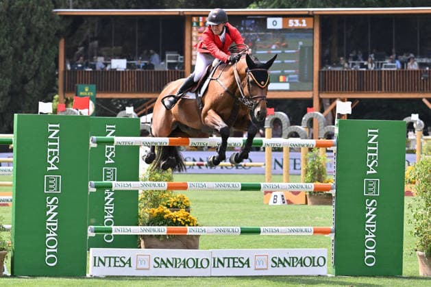 EQUITATION - International Equitation - Piazza di Siena - 93rd CSIO of Rome 2026 Photo by IPA ABACAPRESS.COM85163124 - Gilles THOMAS (BEL) and HAPPY LANDAIS during the 93rd CSIO Roma 2026 Competition No. 5 - NATIONS CUP INTESA SANPAOLO Two rounds competition - h. 160 Prize Money: 220,000 Ä on May 29, 2026 at Piazza di Siena in Rome, Italy. Rome Italy  Copyright: xIPAxSport ABACAx