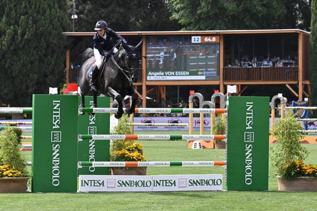EQUITATION - International Equitation - Piazza di Siena - 93rd CSIO of Rome 2026 Photo by IPA ABACAPRESS.COM85163120 - Angelie VON ESSEN (SWE) and VOILA DK Z during the 93rd CSIO Roma 2026 Competition No. 5 - NATIONS CUP INTESA SANPAOLO Two rounds competition - h. 160 Prize Money: 220,000 Ä on May 29, 2026 at Piazza di Siena in Rome, Italy. Rome Italy  Copyright: xIPAxSport ABACAx