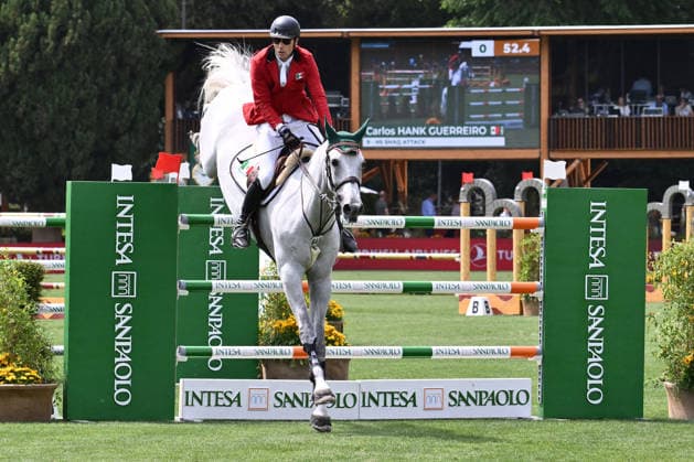 EQUITATION - International Equitation - Piazza di Siena - 93rd CSIO of Rome 2026 Photo by IPA ABACAPRESS.COM85163141 - Carlos HANK GUERREIRO (MEX) and H5 SHAQ ATTACK during the 93rd CSIO Roma 2026 Competition No. 5 - NATIONS CUP INTESA SANPAOLO Two rounds competition - h. 160 Prize Money: 220,000 Ä on May 29, 2026 at Piazza di Siena in Rome, Italy. Rome Italy  Copyright: xIPAxSport ABACAx