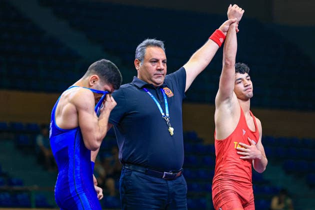 U17, U 17 Wrestling Asian Championships 65kg GR - Amirjon Obidov (TJK) df. Atanepes Atayev (TKM)