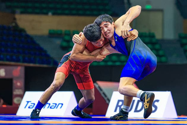 U17, U 17 Wrestling Asian Championships 65kg GR - Miras Makhambet (KAZ) df. Sardor Makhmudov (UZB)