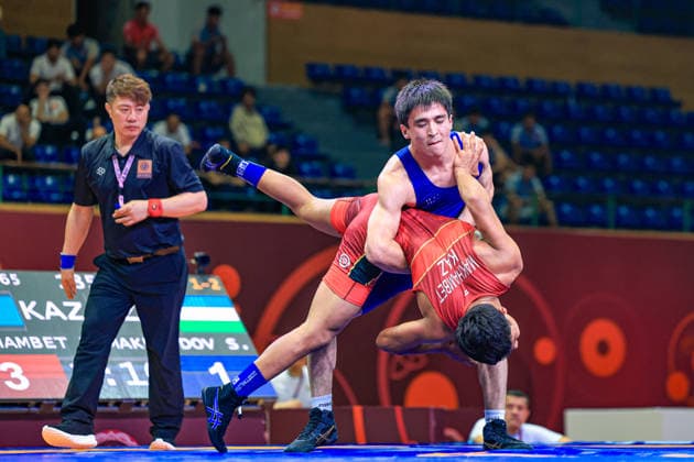 U17, U 17 Wrestling Asian Championships 65kg GR - Miras Makhambet (KAZ) df. Sardor Makhmudov (UZB)