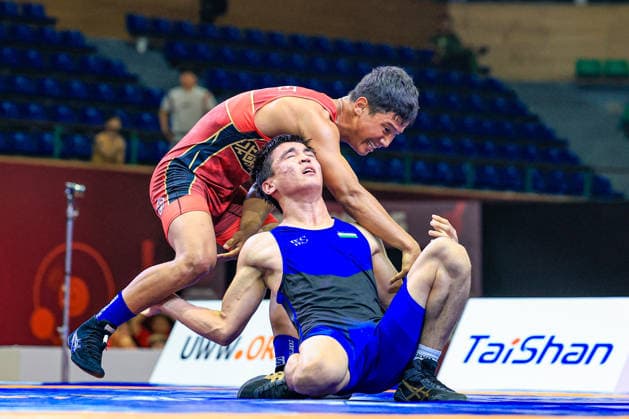 U17, U 17 Wrestling Asian Championships 65kg GR - Miras Makhambet (KAZ) df. Sardor Makhmudov (UZB)