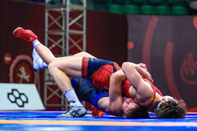 U17, U 17 Wrestling Asian Championships 71kg GR - Junho Oh (KOR) df. Minghang Song (CHN)